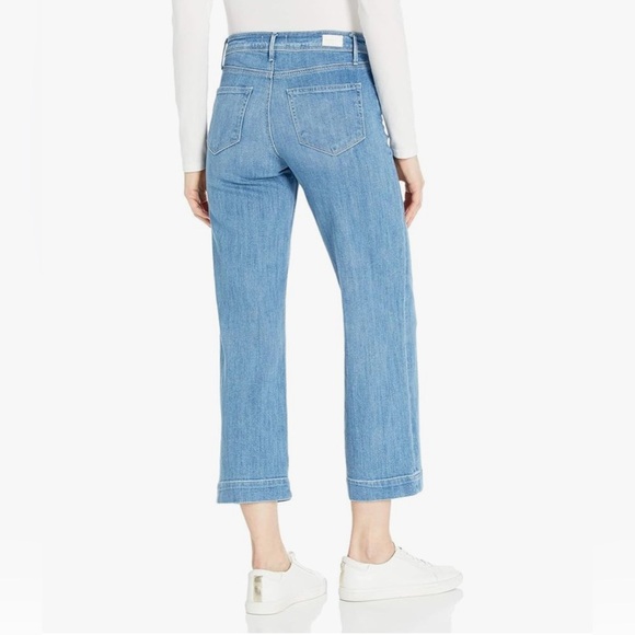 PAIGE Nellie Culotte High Rise Wide Leg Jean Snow Bunny Size 30 - Picture 2 of 11